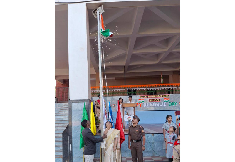 Commemoration of Republic Day at KLES'