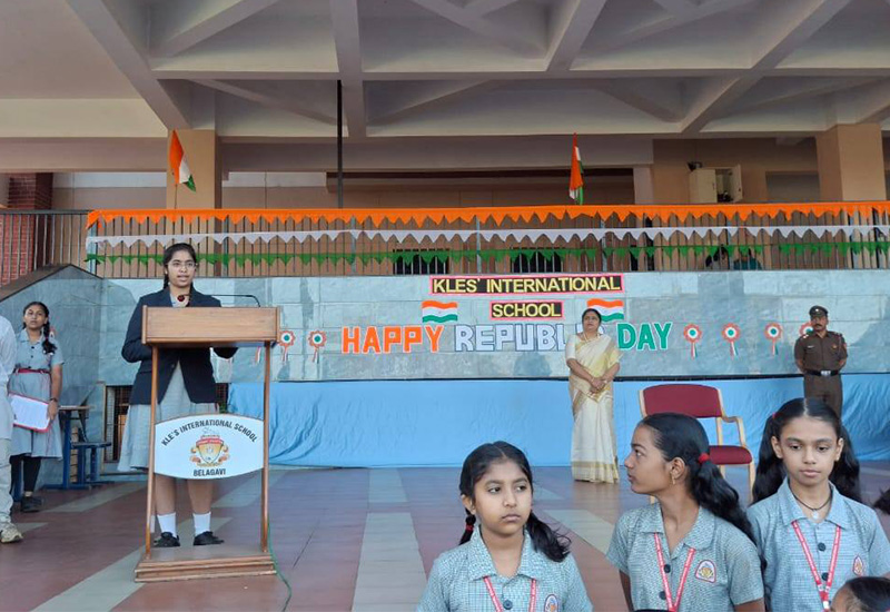 Commemoration of Republic Day at KLES'