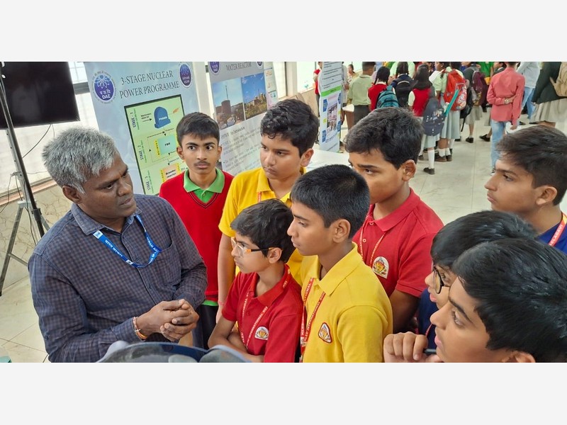 'Anu Yatra' science exhibition at KLE Dr M S Sheshgiri College of Engineering and Technology, Belagavi