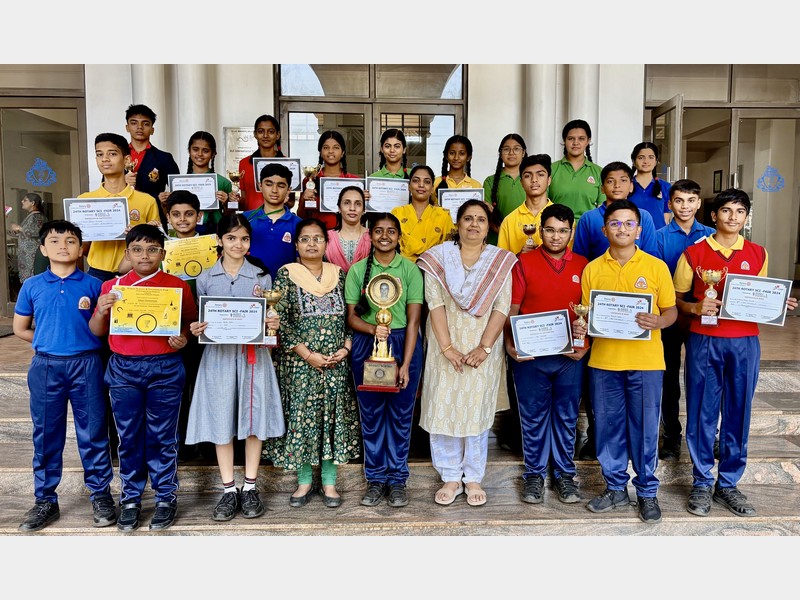 KLES' International School, Belagavi Shines at the 24th Rotary Sci-Fair 2024 with INSEF