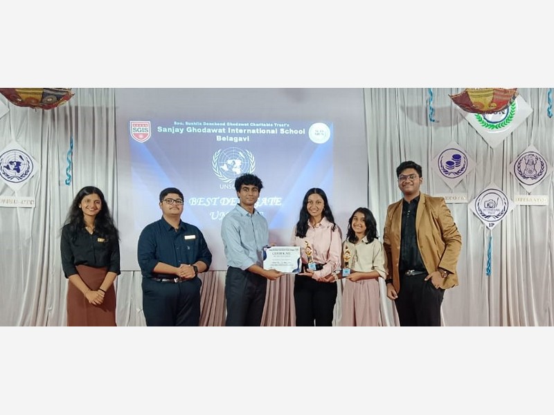 KLES International School, Belagavi Triumphs at SGIMUN Belgaum with General Championship Title!