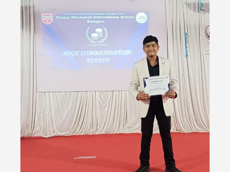 KLES International School, Belagavi Triumphs at SGIMUN Belgaum with General Championship Title!